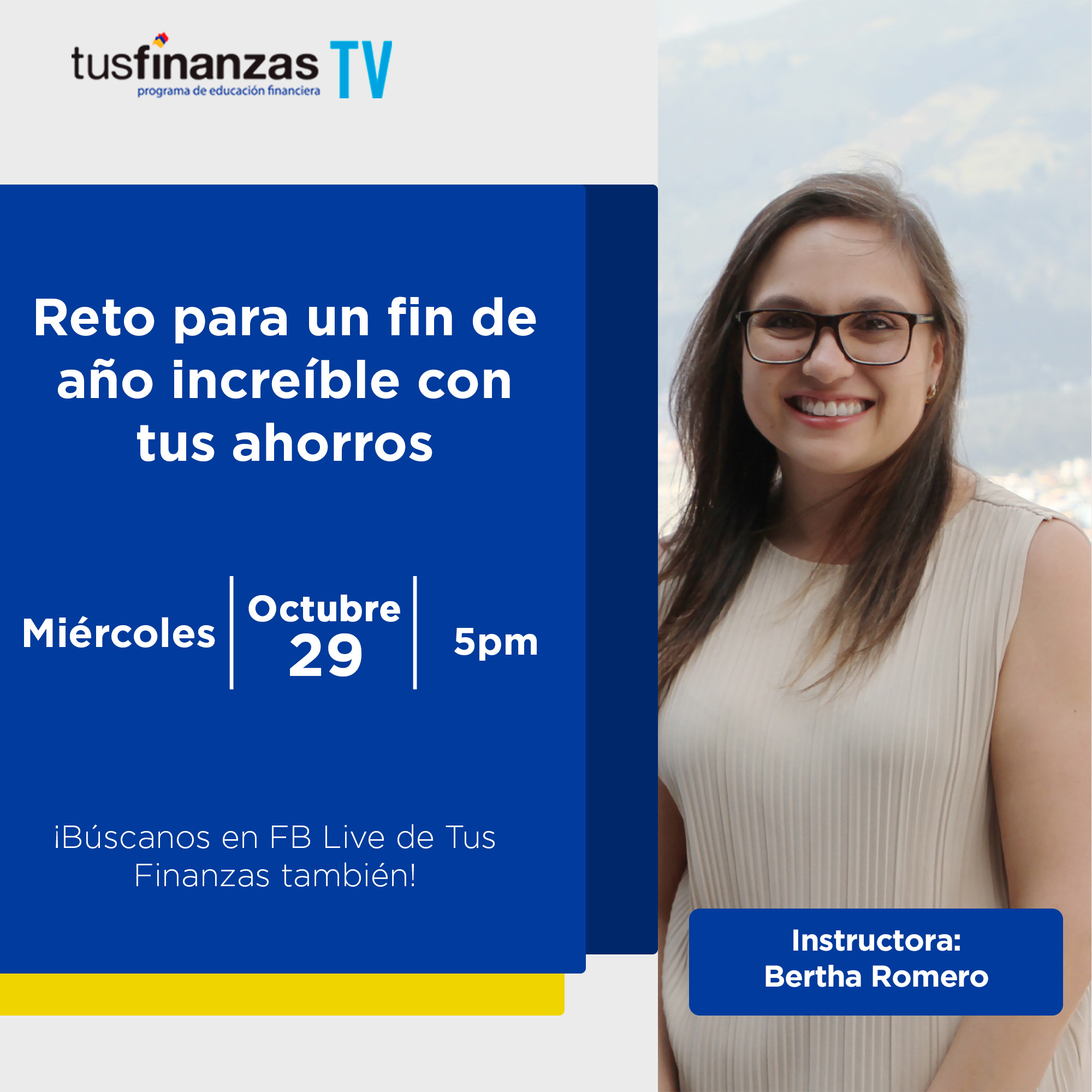 WEBINAR: Reto para un fin de año increíble con tus ahorros